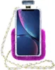 3D Diamond Perfume Bottle Girls Furry Phone Cases for iPhone 14 13 12 11 Pro Max XR 7 8 Samsung S21 S22 Bling Crystal Rhinestone Design with Lanyard Ground