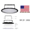 US stock 300W 2230V UFO ultra slim LED high bay light6000K 24000Lm IP65 luci a led efficiente luce di inondazione Lampada highbay da miniera in alluminio