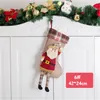 Noel Stocking Kardan Adam Elk Noel Baba Büyük Şeker Hediye Çanta Noel Ağacı Asılı Süsleme Ev Dekor