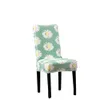 Lychee Simple Floral Print Chair Cover Stretch Elastic Chair Covers for Home Kitchen Wedding Birthday Party