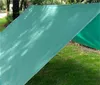 Hamacas de camping Sombrilla de sol impermeable resistente a prueba de lluvia al aire libre Tienda ultra luz portátil portátil super grande militar cielo verde cortina 72 3JQ P1