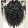 Cheap Curly curto peruca dianteira do laço brasileiro Virgem Cabelo Remy Curly Bob sem corte cortar Lace Wig Pré arrancado por Mulheres Preto 130%