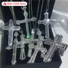 Vecalon hecho a mano Hiphop colgante grande de Plata de Ley 925 Cz piedra vid colgante collar para Mujeres Hombres joyería de boda 4746862