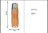 Original Bamboo Tumbler 12oz Premium Tea Bottle Vacuum Insulated Travel Mug Stainless Steel Coffee Tea Flask