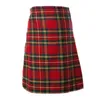 HEFLASHOR Casual Pleated Scottish Kilts Mens Fashion Pants Cargo Personality Trousers Plaids Pattern Loose Half Skirts Male