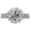 Baby Girls Hair Bands 12 Design Solid Flowers Lace pannband Baby pannband barn huvudkläder flickor hårband 074212924