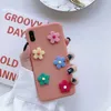 Cute 3d Kwiaty Telefon Przypadki do iPhone XR XS Max 6 6s 7 8 Plus X Soft TPU Full Body Floral Back Coque Coque Capa Prezent