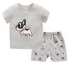 Kinder Designer Kleidung Baby Mode Anzüge INS Mädchen Boutique Outfit Tier Gedruckt Tops Hosen Kurzarm T-shirt Shorts Kleidung Sets A5503