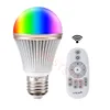 Горячие продажи E27 Смарт Лампочка Диммируемый Multicolor Wake-Up Свет RGB + WY светодиодные лампы 2.4G беспроводной пульт дистанционного управления Семь цветов Пульт дистанционного управления смарт-лампы