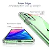 Transparente PC-Telefonhülle für iPhone 11 Pro Max XS X Plus, klare TPU-Stoßstange, harte Rückseite, Samsung Galaxy Note 10 Plus