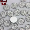 12mm 200 st Crystal harts runda flatback harts rhinestones stenpärlor scrapbooking för hantverk smycken tillbehör ZZ2223039