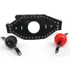 Bondage Gear Mouth Gag Head Harness Muzzle Fetish Masks Bite Gag Sex Toy Leather BDSM Open Mouth Ball Gags for Couples Sex Game9186798