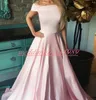 Stile semplice Bateau Neck Prom Dresses Satin A-Line Plus Size Africano Robe De Soiree Abiti da sera Occasioni speciali Juniors Pageant