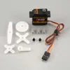 2pcs EMAX ES09MA Servos de anología de engranaje de metal de doble soporte para 450 Hobby Plane RC Modelo de avión de bricolaje