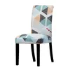 Printed Chair Cover Big Elastic Stretch Seat Slipcovers Bench Cover Office Covers Home Dining Room Banquet9638256
