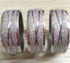 50 stks Cross Line Frosted Silver 8mm Rvs Band Trouwringen voor Mannen en Vrouwen Gloednieuwe Sieraden Maat 17-21mm Mix