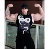 Nieuwe Mannen Vest Mouwloze Bulking Tank Tops Gyms Fitness Bodybuilding Mens Printed Snake Tee Shirt Homme Sneldroge Kleding