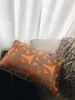 New 30x50cm Soft Orange Chain Ellipse Waist Pillow Case Home Living Wedding Decorations Sofa Car Chair Lumbar Living Cushion Cover