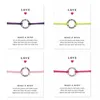 Amor pulseras de DANZA con Tarjeta de Regalo Niñas Encanto Redondo diseñador de la marca deseo infinito Brazalete Para las mujeres Accesorios de Joyería de Lujo