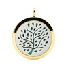 Stainless Steel Hollow 316L Necklace Jewelry Elegant Tree Fashion Pattern Health Perfume Aroma Pendant