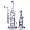 Heady dab Rigs Klein Recycler Hookahs Bongs Water Pipes Heady Oil Rigs Skull Glass Water With 14mm Banger