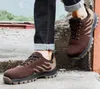 Zapatos de acero para hombre, transpirables, suaves y cómodos, protección laboral, antiestático, antipuñaladas, antigolpes, impermeables, yakuda, tienda local en línea 2021