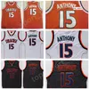 カレッジカメラオレンジブラックカラーチームAnthony University Jersys Basketball Unique品質