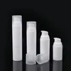 30ml 50ml 75ml 100ml Travel PP white airless lotion pump bottle with plastic pump Refillable Airless bottle F2959