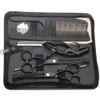 Nieuwste haar snijdende schaarpak 5.5 "6" 440c Dunner Shears Barber Makas Kappers Schaar Razor Professional Hair Scissors Set