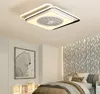 New Ultra-thin ceiling fan light Led Ceiling Fans 110v 220v Wireless control ceiling fan light MYY