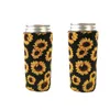 Neopren Slim Beer Can Cooler Tall Stubby Koozies Neopren Fällbara Stubby Hållare Ölkylare Väskor Passar 12oz Slim Energy Drink