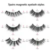 Neu eingetroffen 35710 Paar magnetische falsche Wimpern Set Doppelte magnetische Eyeliner-Pinzette 5 magnetische Wimpern DHL 8539098