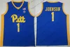 Pitt Pittsburgh Panthers #13 Steven Adams 4 Jared Wilson-frame Gerald Drumgoole Jr. 12 Abdoul Karim Coulibaly Blue White Basketball