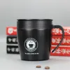 Zoobe Coffee Mug Thermosステンレス鋼絶縁水カップタンブラー蓋とミキシングスプーンオフィストラベルコーヒーカップC19041302
