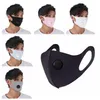 Ice seda respirando válvula máscara adulto anti-poeira máscaras ajustável crianças pm2.5 máscaras reutilizável boca muffle máscaras protetoras 5 cores cca12051
