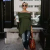 Spring Autumn Asymmetric Sweater Women Poncho Pullover Sweater Asymmetric Overlay Solid Clothing Ladies Casual Fall Tops271s