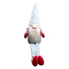 Poupée en peluche de noël à longues jambes, père noël suédois Gnome, ornements, jouet fait à la main, E65B249I