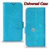 Universele Folio Flip Leather Cases voor iPhone 13 12 11 XR SAMSUNG S22 S21 S20 FE A13 A53 A32 A52 A72 A82 Was Patroon Portefeuilles Case met rotatieclip Metalen houder