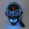 Halloween Mask luz LED até Máscara de esqueleto assustador do crânio por Festival Cosplay Halloween Costume Masquerade Parties Carnaval 10 cores ZZA1182