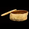 Ethlyn 6pcs/lot Dubai Party Gold Color Bangle & Bracelets Women Decoration Bangle African Ethiopian Jewelry Wholesale B033 J190721