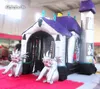 Maßgeschneiderter aufblasbarer Halloween-Geistertunnel, 6 m lang, schreckliches Spukhaus, sprengt gruseliges Schloss mit Teufel als Weihnachtsdekoration