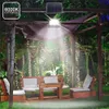 Stock in US + Solar Lights LED Spotlight 200W Remote Control Floodlight Tuinverlichting Street Lamp Waterproof IP67