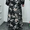 2019 iShowtienda Marke Sommer Muslimische Kleidung Muslimische Frauen Lange Maxi Kleid Robe Abaya Islamische Blume Dubai Cardigan Ramadan S-2XL