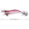 99 sztuk / partia Luminous Wood Shrimp 7.8g 8,2 cm Squid Hook Fishing Lure Night Squid Jig Catch Fish Tackle