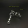 DHL gratis!!! Banger al quarzo con fondo spesso 4 mm con tappo in carb a bolle di vetro 10mm 14mm 18,8mm chiodo al quarzo con patta superiore per bong