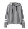 Mulheres Hoodies Casual Manga Longa Harajuku Sueter Jumper Tops Preto Forma Branco Alta Qualidade Com Capuz Pulôver