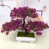 Piante di pino artificiale Pianta bonsai verde finto Saluto degli ospiti Ufficio di nozze Fiore artificiale Decorazioni per la casa Forniture per feste