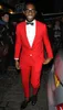 Tailor Made Red Groom Men Suits Slim Fit Two Pieces Suit Skinny Stylish Prom/Party Wedding (Jacket+Pants)