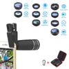 Kit obiettivo fotocamera 10 in 1 Fisheye Obiettivo macro grandangolare 10x Obiettivo telescopio per telefoni cellulari con fotocamera digitale5933471