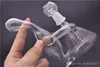 tırnak ve kubbe ile bong Bilimsel tasarım ucuz 14mm erkek downstem Beher Nargile Recycler bonglar Kalın Dip cam